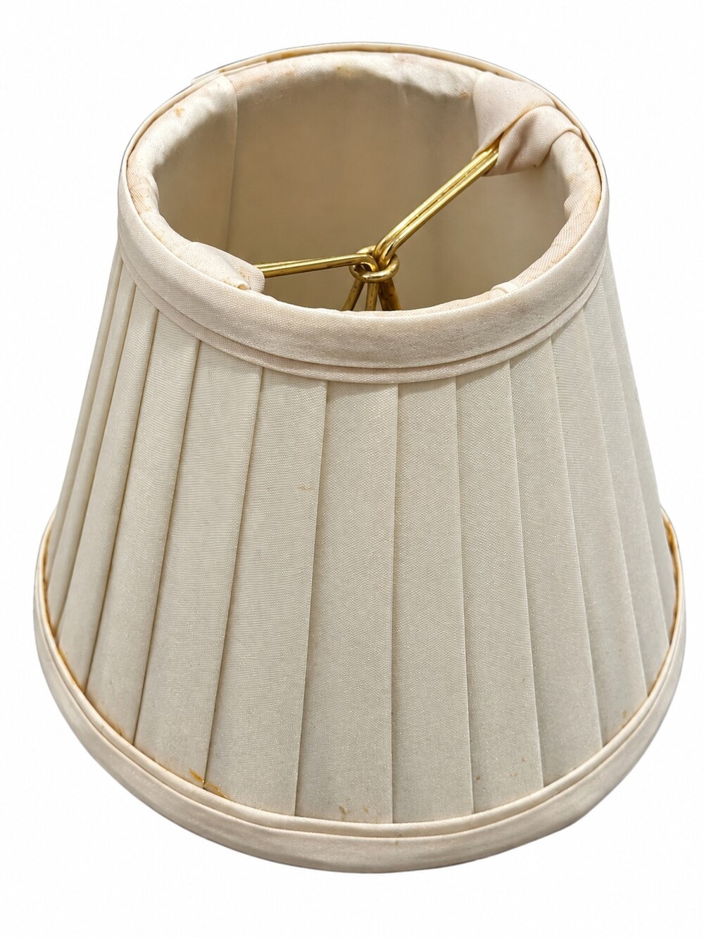 Vintage Cream Pleated Fabric Pleated Lamp Shade